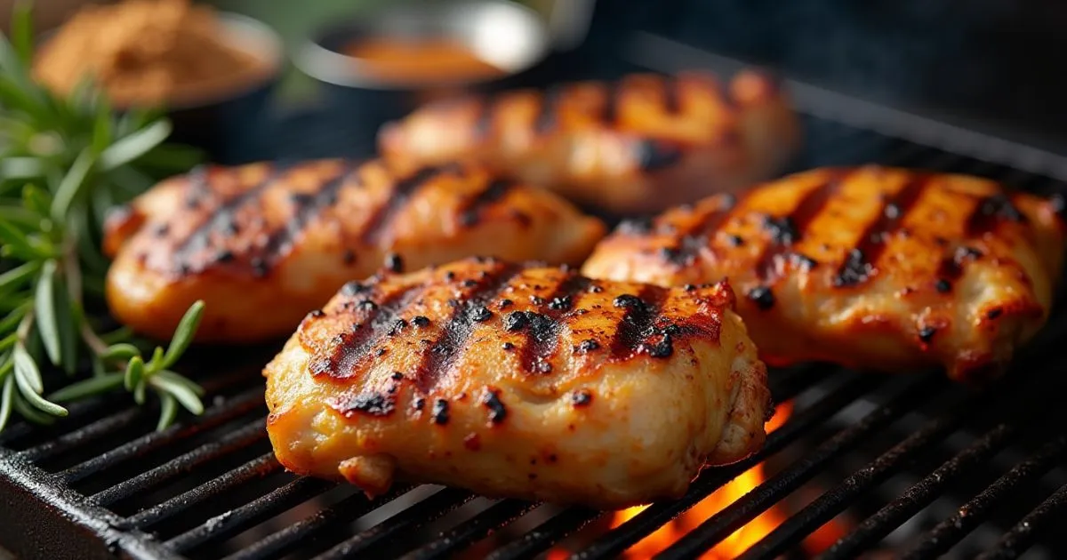 grilled bone in chicken breast