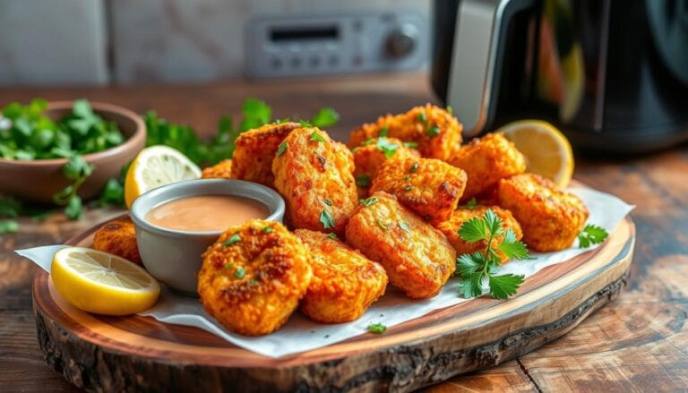 air fry salmon bites