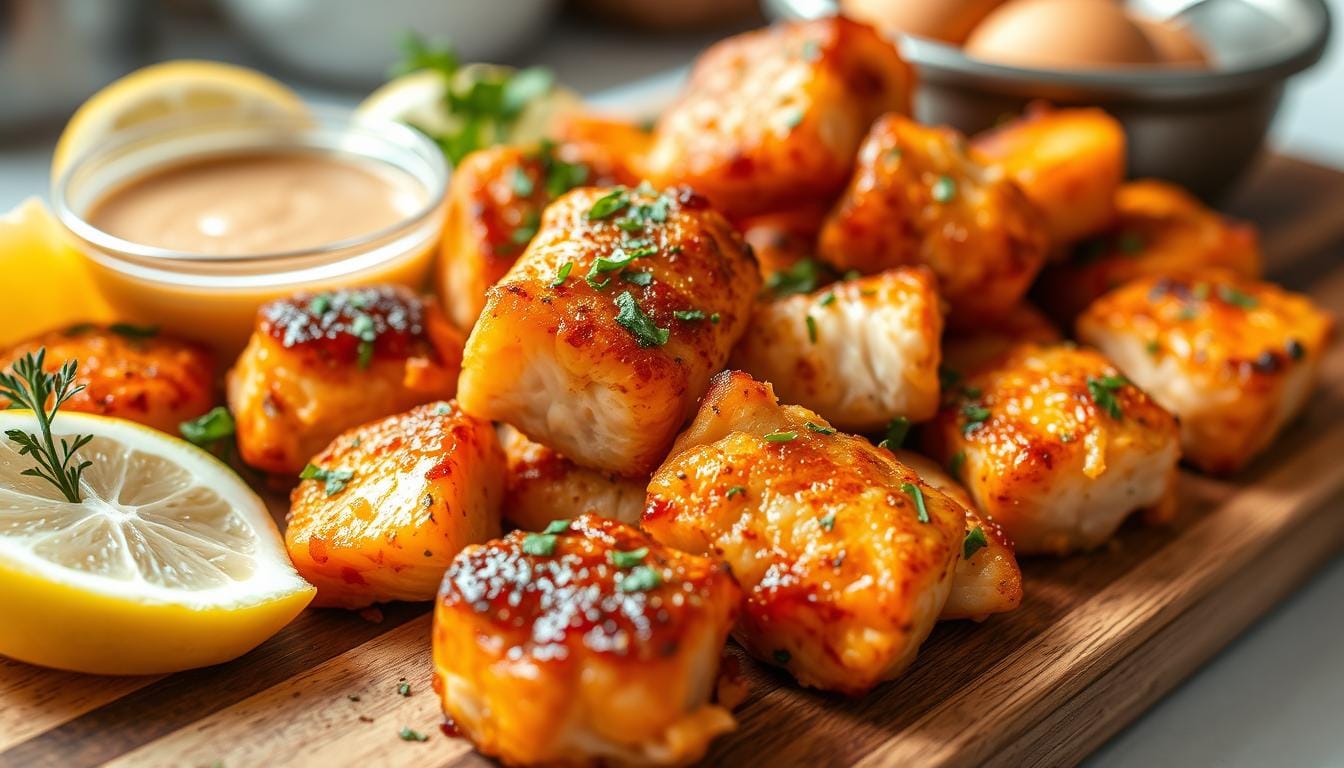 baked salmon bites