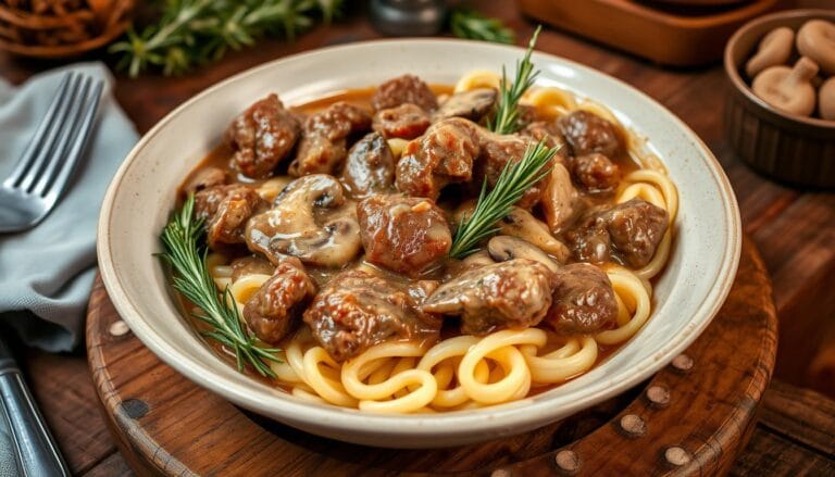 easy beef stroganoff slow cooker recipe rosemary taste of home