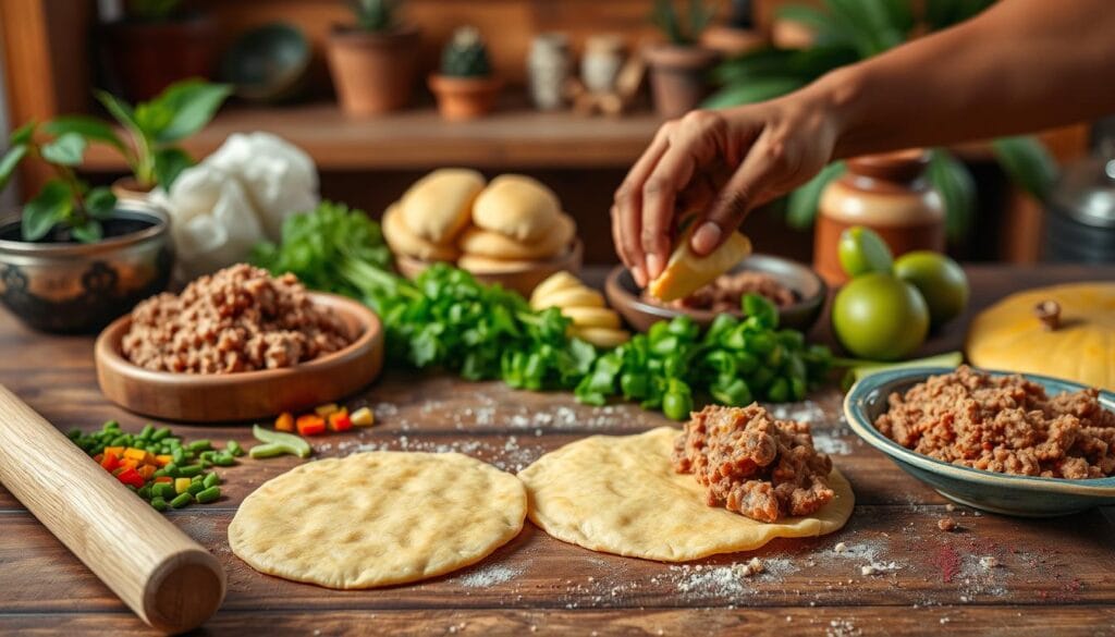 making jamaican patties