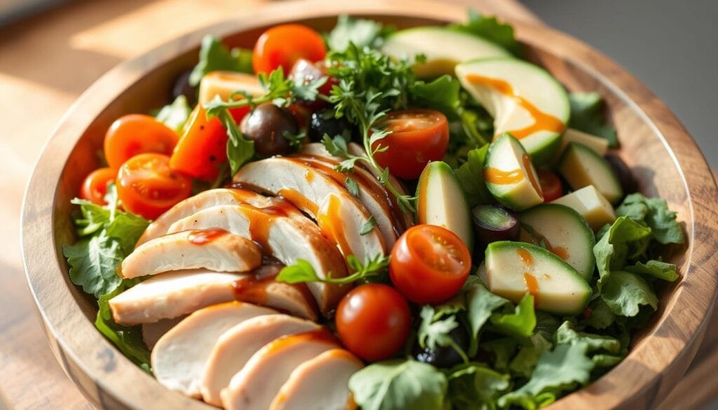 salad with chicken