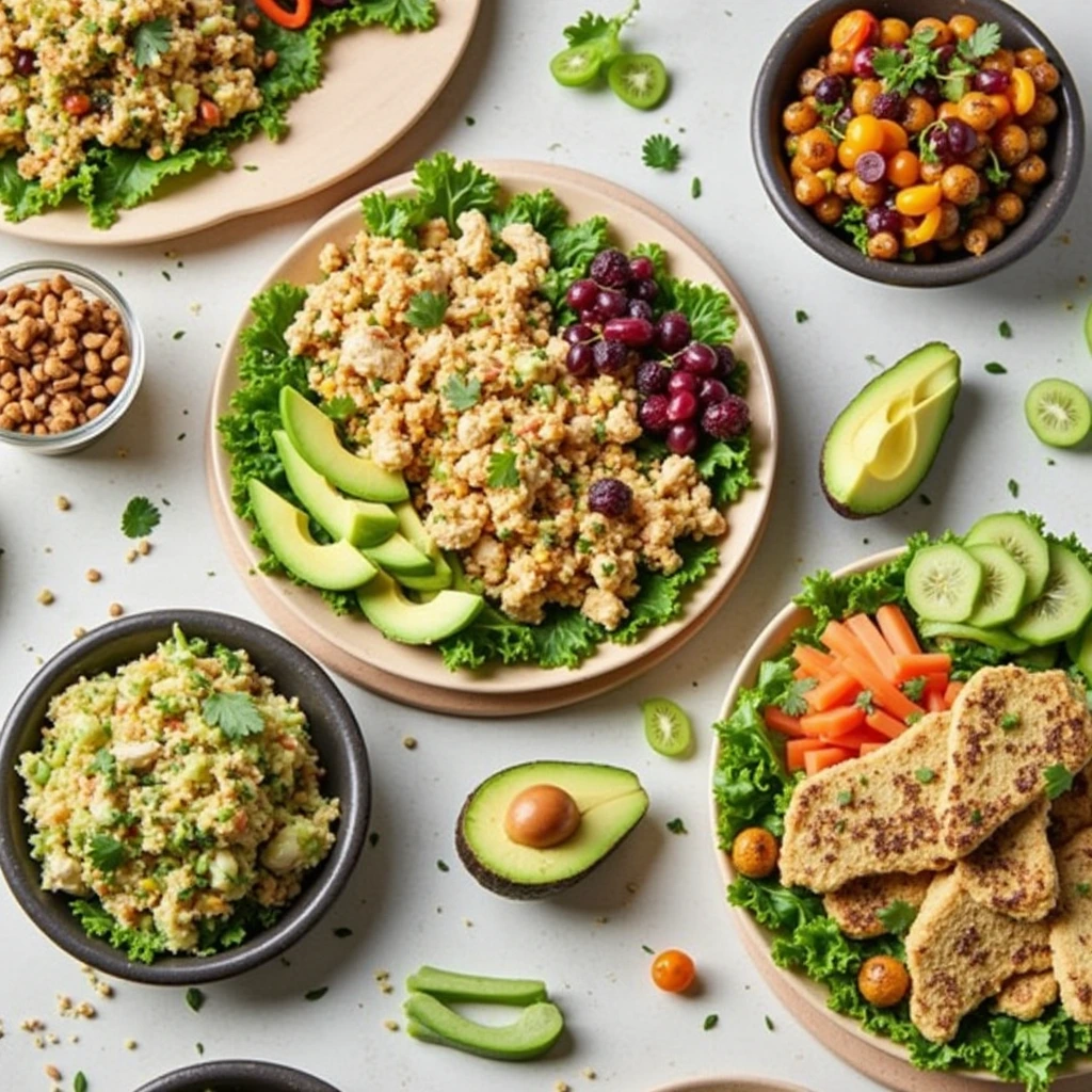 "An inviting Chicken Salad Chick restaurant setting with customers enjoying fresh, healthy meals."