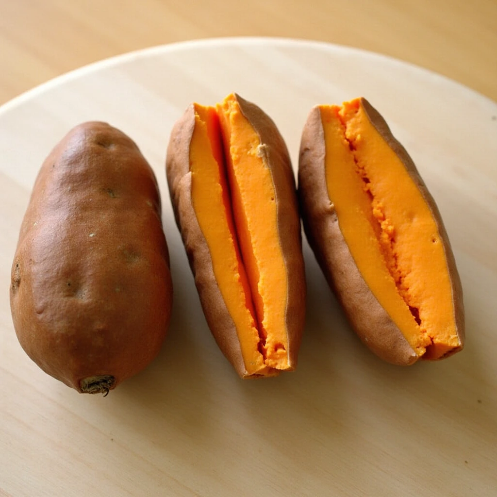 "A bowl filled with mashed sweet potatoes, butter, brown sugar, eggs, and vanilla being mixed together for the filling."