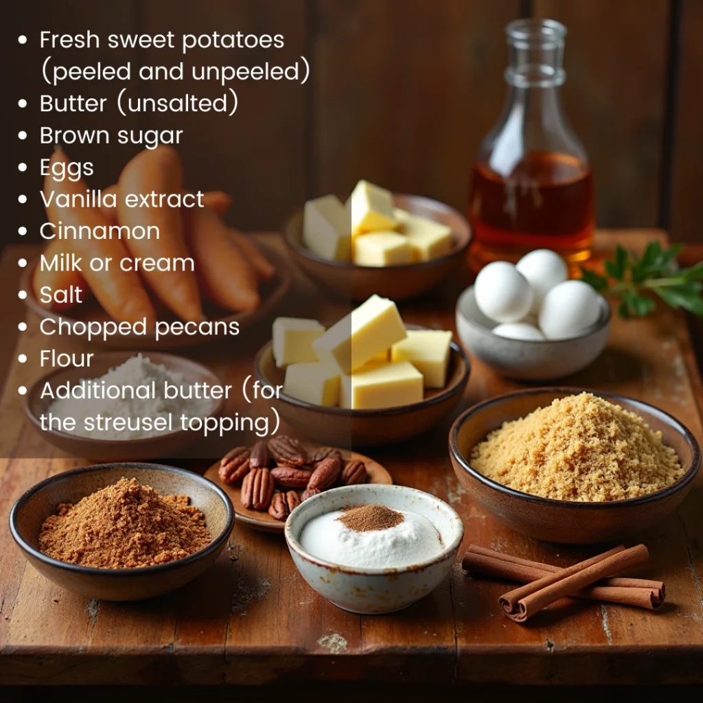 "Golden-brown roasted sweet potatoes being mashed in a bowl to create a smooth, creamy filling."